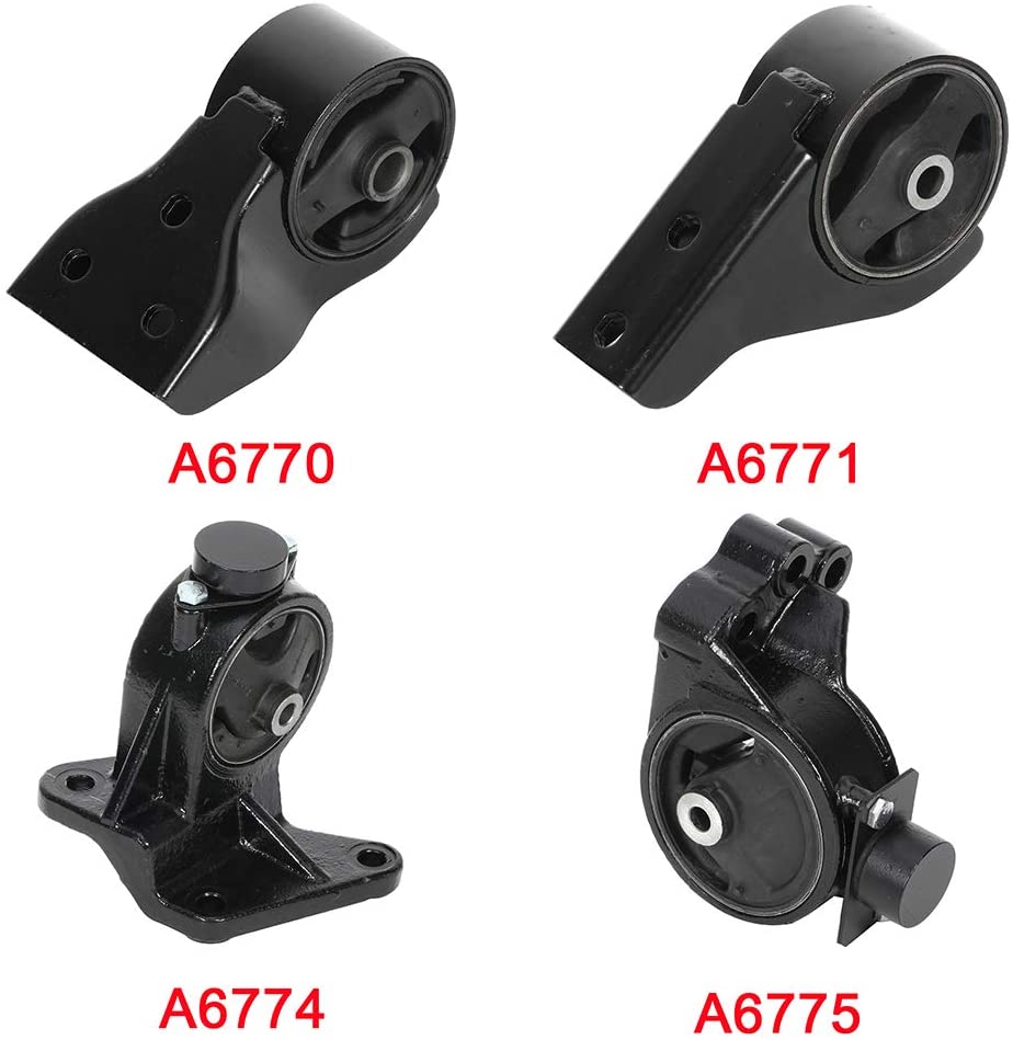 cciyu Engine Motor and Trans Mounts A6774 A6770 A6771 A6775 Set of 4 fit for Kia Sedona 2002 2003 2004 2005 3.5L