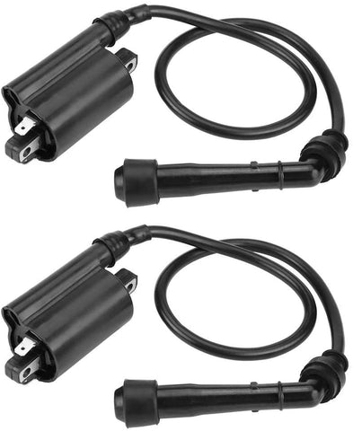 KIMISS 2pcs Ignition Coil Fit for KAWASAKI EX500 NINJA 500 500R 1987-2009 Ignition Accessory