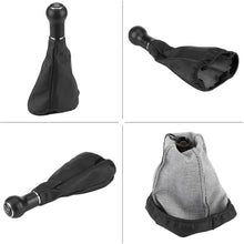 Acouto Car Gear Shift Knob Manual Shifter Knob with Gaiter Boot Cover For VW Golf 3 Jetta MK3 1991-1998(5 Speed)
