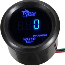 ESUPPORT Car 2" 52mm Digital Water Temp Gauge Temperature Meter Blue LED Light Celsius