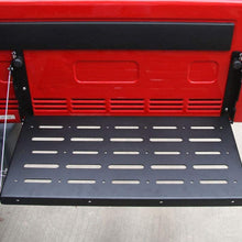 SAVEMORE4U18 Multi Purpose Foldable Rear Door Utility Cargo Shelf Storage Rack Tailgate Table Fit Compatible for Jeep Wrangler JK JKU 2007-2017 Cargo Carrier Support up to 75lb