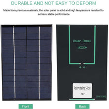 12V 4.2W Solar Panel Module Mini Portable DIY Polysilicon Battery Power Charger with High Efficiency