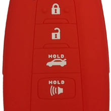 Coolbestda 2Pcs Rubber 4buttons Smart Key Fob Full Protector Remote Skin Cover Case Keyless Jacket for 2018 Toyota Camry C-HR Prius HYQ14FBC Black