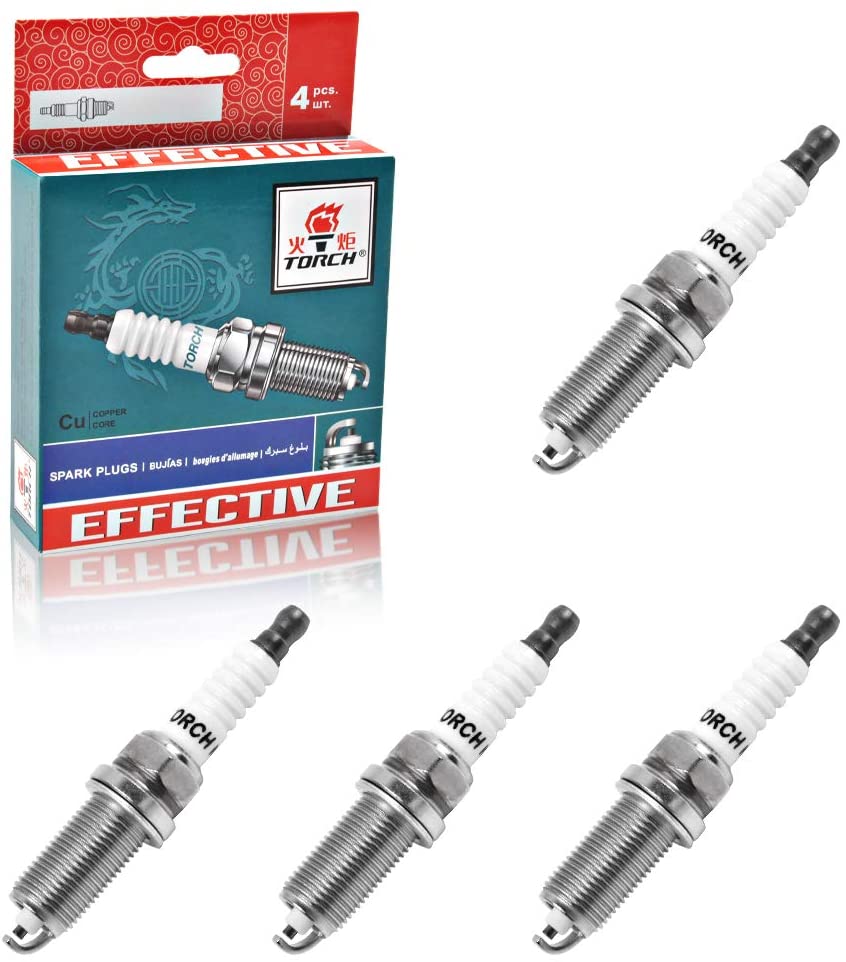 MIKKUPPA Original Spark Plug, Replacement for 05-11 Toyota Tacoma, 07-11 Toyota 4Runner, 07-12 Toyota FJ Cruiser, Replace K20HR-U11 3381, LFR6A11 3672 Pack of 4