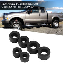 Fuel Line Seal Kit, Aramox Rubber Powerstroke Diesel Fuel Line Sealing Sleeve Set for 7.3L 99-03