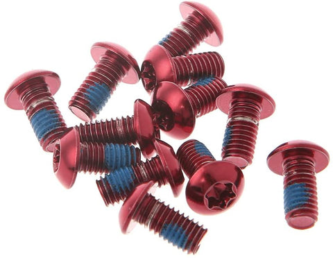 HELYZQ 12Pcs Bicycle Brake Disc Screws Alloy Steel Bolt Rotor Cycling for Mountain Bike
