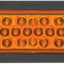 GG Grand General 76522 Red/Red LED Strobe Light (Oval Pearl Grommet and Pigtail)