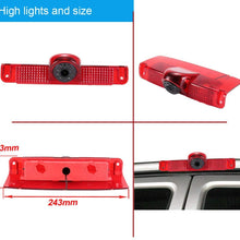 Navinio New Version Car Third Roof Top Mount Brake Lamp Camera Brake Light Rear View Backup Camera+7" LCD Car Dashboard Color Monitor for Chevrolet Express GMC Savana Vans Exporer Vans Cargo