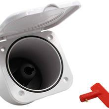 DAXINYANG Colorful Linght Wireless Switch 12V/24V/36V DC Switch ABS Plastic Cut Off Battery Isolator Disconnect Fit for Marine Car Boat RV Rotary Switch