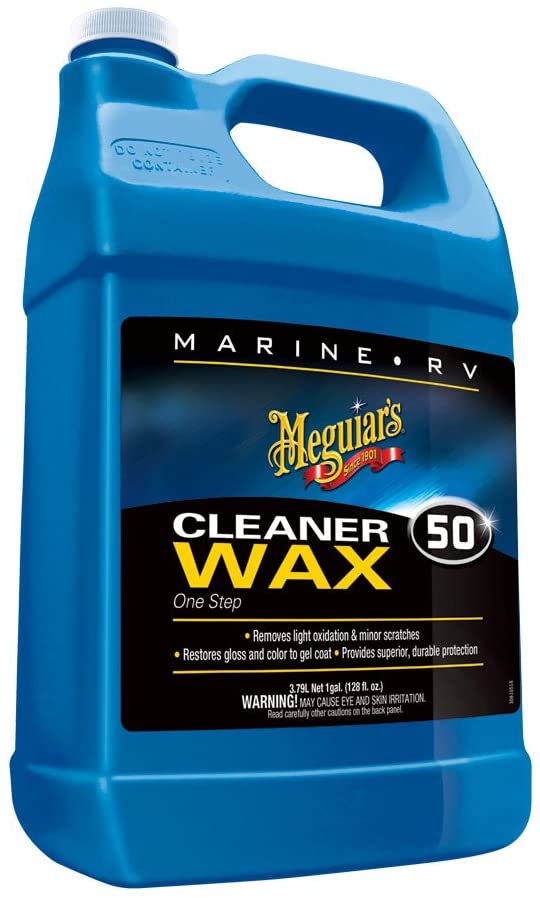 Meguiars Boat/RV Cleaner Wax - Liquid 1 Gallon Marine RV Boating Accessories