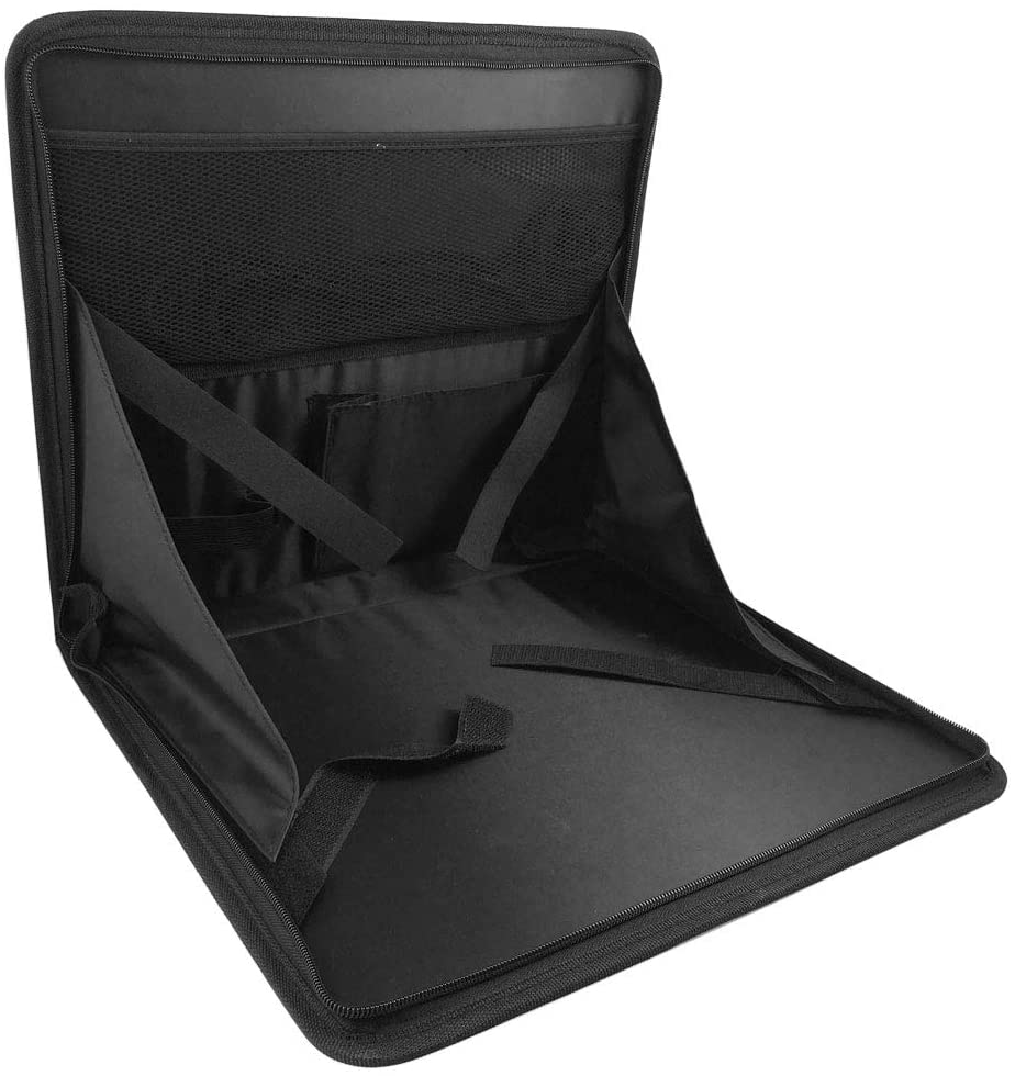 uxcell Foldable Car Seat Laptop Tray Table Food Holder Black