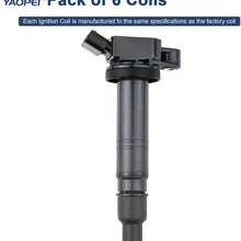 6Pack Ignition Coils Fits for Toyota 4Runner Toyota Tacoma IS F Scion xB Replaces UF495 90080-19015 C1426 5C1419-2.4L 2.7L 4.0L
