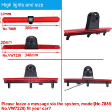 HD 1280x720 Pixels 1000 TV Lines 3rd Brake Light Reversing Camera Brake lamp Parking Camera for VW T5 Multivan Caravelle Hochdach T6 MIT Hochdach ab T5 Camper Lupo 6X Seat Arosa