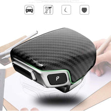 GTINTHEBOX Carbon Fiber Pattern ABS Gear Shift Knob Cover Sticker Trim Decoration For 2017-up Audi A4L A5 Q7 & 2018 Audi Q5L