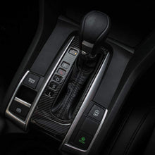 Thenice for 10th Gen Civic ABS Carbon Fiber Texture Inner Gear Panel Trim Shift Box Decoration Cover for Honda Civic 2016 2017 2018 2019 2020 -Automatic Transmission