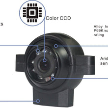 7" Wired Rear View Backup Reverse Side View Camera System Night Vision for Tractor, Truck, Forklift, Heavy Equipment, EXCAVTOR, Skid Steer, Pickup, Van