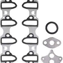 Intake Manifold Gasket Set - Compatible with 4.8L 5.3L 6.0L Chevy Silverado, Suburban, Tahoe, GMC Sierra, Yukon, Savana, Cadillac Escalade - Replace 89060413 MS98016T