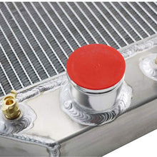 Primecooling Full Aluminum Radiator for Ford Bronco,F-series F-100 F-150 F-250 F-350 Pickup Truck, l6/ V8 Engine 1966-79 (4 Row Core)