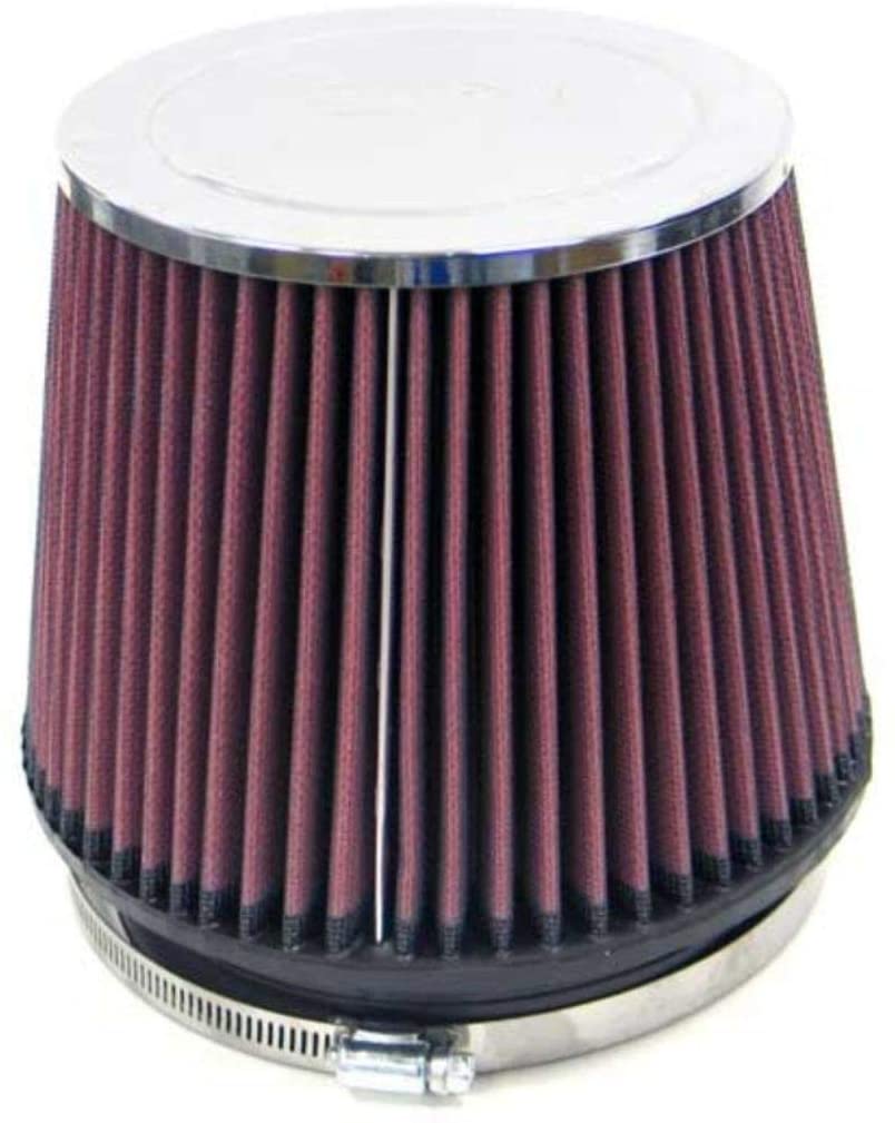 K&N Universal Clamp-On Air Filter: High Performance, Premium, Washable, Replacement Engine Filter: Flange Diameter: 6 In, Filter Height: 6 In, Flange Length: 1 In, Shape: Round Tapered, RC-4940