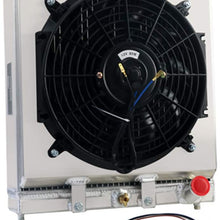 CoolingSky 3 Row Aluminum Radiator +Fan Shroud Combo &Thermostat Relay Kit for 1992-2001 Honda Civic Del Sol EJ EK EG DB DC丨Acura Integra (fits: Manual)