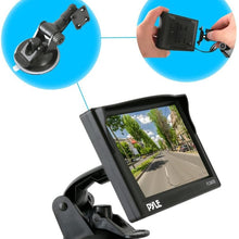 Pyle Backup Car Camera Rearview Monitor System - Parking & Reverse Assist with Waterproof and Night Vision Abilities, 4.7" Monitor Display Screen, Wide Angle Lens Cam, Distance Scale Line - (PLCM4700)