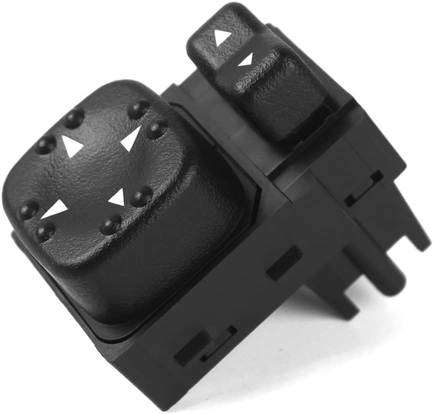 Xislet Power Mirror Switch Replacement for Chevy Chevrolet Silverado Sierra Tahoe Yukon Suburban, 2000 2001 2002 GMC 2500HD 15045085, 19259975, 901-124(Black)