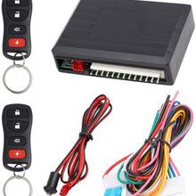 X AUTOHAUX Universal Car Keyless Entry System Door Lock Locking Remote Central Kit DC 12V LB405