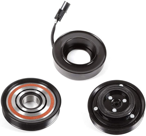 TBVECHI A/C AC Compressor Clutch Kit Pulley Coil Plate Fit for 2006-2009 Kia Sedona 3.8L HS20