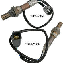 Automotive-leader 2Pcs 89465-53060 89465-53080 Downstream Oxygen Sensor O2 Sensor Replacement for 1998 1999 2000 2001 2002 2003 2004 2005 for Toyota Altezza Gita SXE10 3SGE 2.0L 8946553060 8946553080