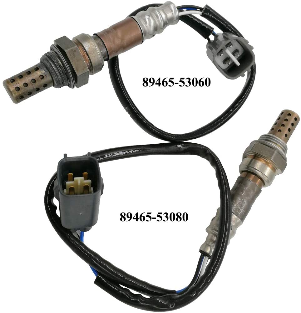 Automotive-leader 2Pcs 89465-53060 89465-53080 Downstream Oxygen Sensor O2 Sensor Replacement for 1998 1999 2000 2001 2002 2003 2004 2005 for Toyota Altezza Gita SXE10 3SGE 2.0L 8946553060 8946553080