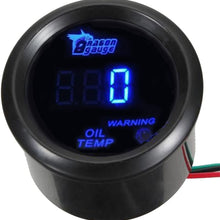 ESUPPORT Car 2" 52mm Digital Water Temp Gauge Temperature Meter Blue LED Light Celsius