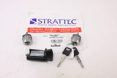7012802 Ford Ignition Switch Lock Cylinder w/ 2 Keys 703362 and 2 Door Locks OEM Key Blanks