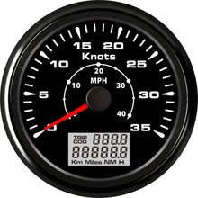 XinQuan Wang GPS Speedometers 0-35knots 85mm Speed Odometers 0-40MPH LCD Display Trip/COD ODO for Boat Vessel Auto Gauge (Color : WW, Size : Free)