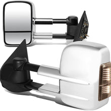 DNA Motoring TWM-002-T999-CH-SM Pair of Towing Side Mirrors (Smoked Signal Lens)