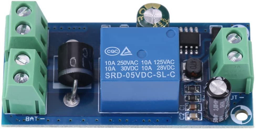Emergency Power Switch Module, DC 5V~48V 10A Automatic Power Source Switch Module Battery Emergency Controller Board for Incubator, Laptop