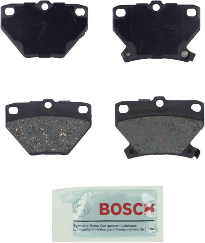Bosch BE823 Blue Disc Brake Pad Set for Pontiac: 2003-06 Vibe; Toyota: 2000-05 Celica, 2004-08 Corolla, 2003-08 Matrix - REAR