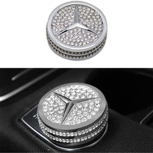 SIMO Compatible Steering Wheel Logo Caps for Mercedes Benz Accessories Parts Emblem Badge Bling Decals Covers Interior Decorations W205 W212 W213 C117 C E S CLA GLA GLK Class (49mm)