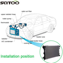 SCITOO Full Aluminum Radiator Replacement for 1998 1999 2000 2001 2002 Mercury Grand Marquis Sedan 4.6L CU2157 Plastic Radiator