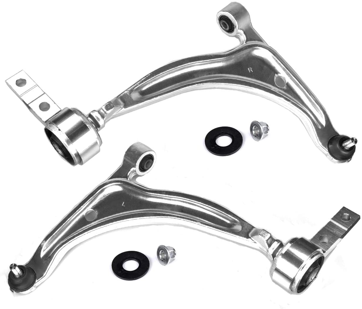 TUCAREST 2Pcs K620166 K620167 Left Right Front Lower Control Arm and Ball Joint Assembly With Bushing Compatible With 2002-2006 Nissan Altima 04-08 Maxima Driver Passenger Side Suspension Kit
