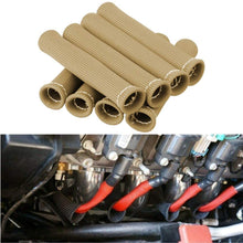 CarBole 8PCS Car 1200 Degree Spark Plug Wire Boots Heat Shield Protector Sleeve Cover fit for SBC BBC 350 454 Titanium
