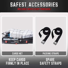 KING BIRD Upgraded Extra-Thick Steel Shank 550 lbs Capacity 60" x 24" x 6" Folding Cargo Carrier with Elastic Net and Packing Straps, Hitch Mount Luggage Basket Fits to 2-Inch Receiver