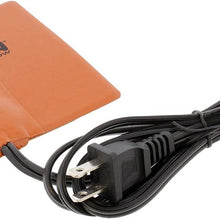 ABN Silicone Heater Pad Car Battery Heater Pad Engine Block Heater Pad Oil Pan Heater Pad, 4x5 Inch – 120V 250 Watt