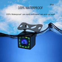 Backup Camera for Car HD 12 LED Wide View Angle 2-in-1 Universal Rear View Reverse Camera 2 Installation Options Removable Guildlines 12V only