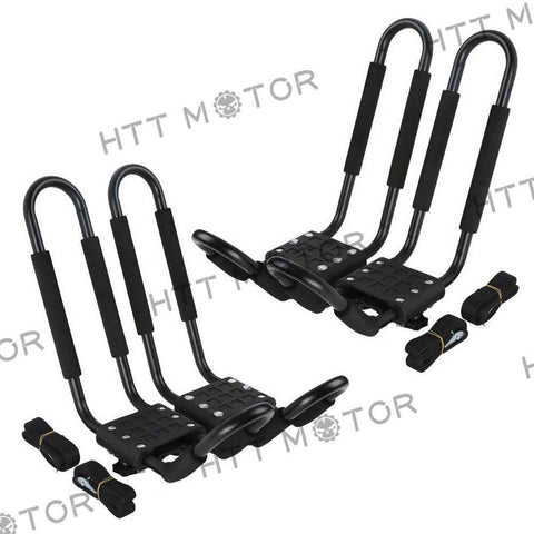 HTTMT KAYAK-FOLDABLE-A- 1 Pair Foldable Kayak (Style A) Carrier Boat Canoe Fold Rack Holder Snowboard J-Bar Roof Top Pair