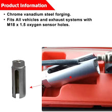 Oxygen Sensor Socket A7841F-FBA Offset Wrench Remover Tool and Thread Chaser Set 5 PCS set