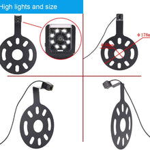 HD Third Roof Top Mount Brake Lamp Reverse Rear View Backup Camera with 8LED Angle and Distance Adjustable IR Night Vision for Jeep Wrangler/Willys/Unlimited Sahara (Camera+4.3''Rearview Mirror)