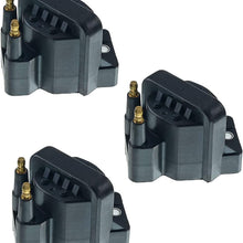 A-Premium Ignition Coil Pack Replacement for Chevrolet Corvette Malibu S10 Venture Camaro Buick Cadillac Oldsmobile Pontiac Isuzu 3-PC Set