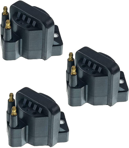 A-Premium Ignition Coil Pack Replacement for Chevrolet Corvette Malibu S10 Venture Camaro Buick Cadillac Oldsmobile Pontiac Isuzu 3-PC Set