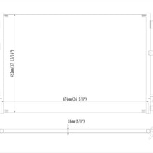 JENCH All Aluminum Condenser 1 Row Compatible with Nissan 2009-2014 Murano 2011-2017 Quest