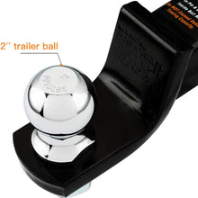 TOPSKY Trailer Hitch Ball Mount with 2 Inch Ball Hitch, Fits 2 Receiver Hitch Receiver and Hitch Pin, 6000lbs. GTW, Hollow Shank, TS2003